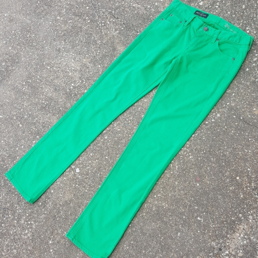 J. Crew Matchstick Green Skinny Jeans 26 Reg - Picture 2 of 6